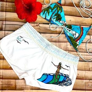 Rip Curl 🐠Heather Brown Surf Siren Waves Board Shorts 🌊